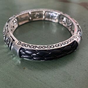 Premier design black and silver bracelet.